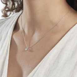 Histoire d'Or Collier Victoria Platine Blanc Diamant