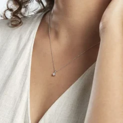 Histoire d'Or Collier Victoria Platine Blanc Diamant