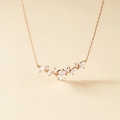 Histoire d'Or Collier Wanda Argent Rose Oxyde De Zirconium