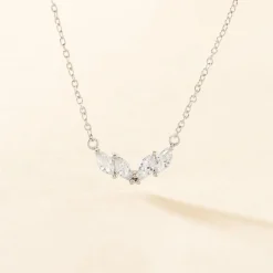Histoire d'Or Collier Winter Sweetness Argent Blanc Oxyde De Zirconium