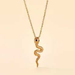 Histoire d'Or Collier Yasha Plaqué Or Jaune Spinelle Synthétique