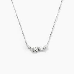 Histoire d'Or Collier Zachary Or Blanc Diamant Synthétique