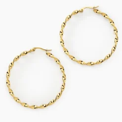 Creoles Acier Dore Antonello-Histoire d'Or