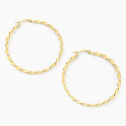 Histoire d'Or Creoles Acier Dore Antonello