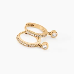 Histoire d'Or Creoles Dili Plaqué Or Oxydes De Zirconium