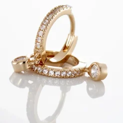 Histoire d'Or Creoles Dili Plaqué Or Oxydes De Zirconium