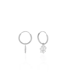 Histoire d'Or Creoles Elvyn Argent Blanc