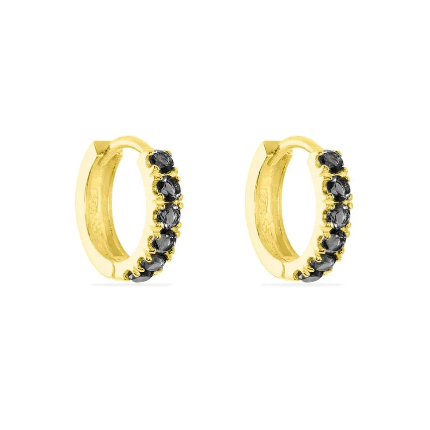 Creoles Or Jaune Andgelina Oxydes-Histoire d'Or Sale