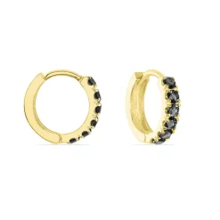 Creoles Or Jaune Andgelina Oxydes-Histoire d'Or Sale