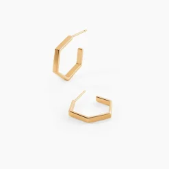 Histoire d'Or Creoles Plaqué Or Tamra