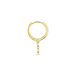 Histoire d'Or Créole Unitaire Léria Or Jaune Oxydes De Zirconium