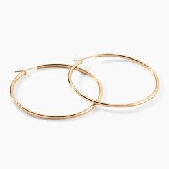 Histoire d'Or Créoles Ada Lisse Plaqué Or Jaune