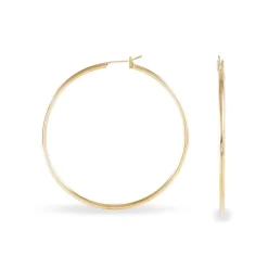 Histoire d'Or Créoles Ada Lisse Plaqué Or Jaune