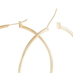 Histoire d'Or Créoles Ada Lisse Plaqué Or Jaune