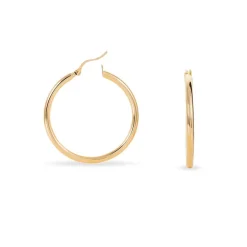 Histoire d'Or Créoles Adalie Lisse Plaqué Or Jaune