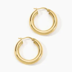 Créoles Adama Acier Jaune-Histoire d'Or Sale