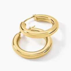 Créoles Adama Acier Jaune-Histoire d'Or Sale