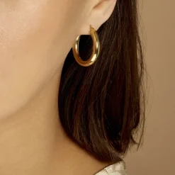 Créoles Adama Acier Jaune-Histoire d'Or Sale