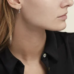 Histoire d'Or Créoles Adriana Argent Blanc Oxyde De Zirconium