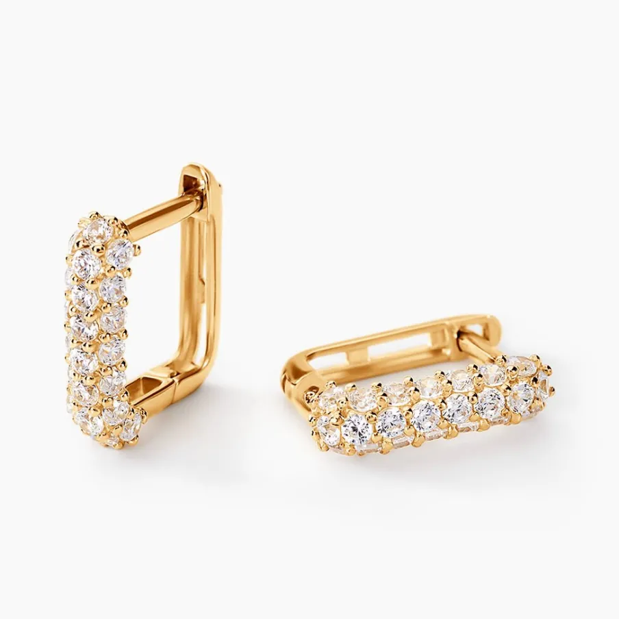 Histoire d'Or Créoles Alexus Or Jaune Oxyde De Zirconium