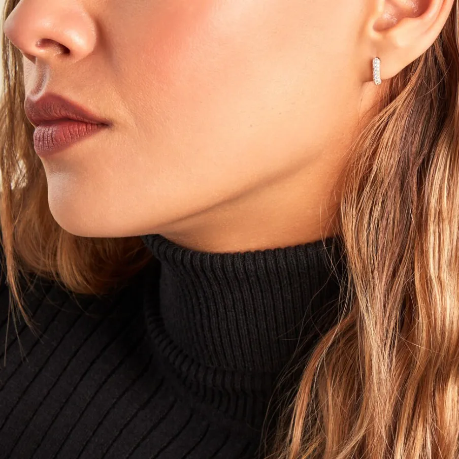 Histoire d'Or Créoles Alexus Or Jaune Oxyde De Zirconium