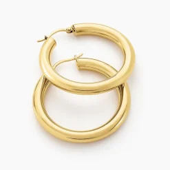 Créoles Amael Acier Jaune-Histoire d'Or Discount