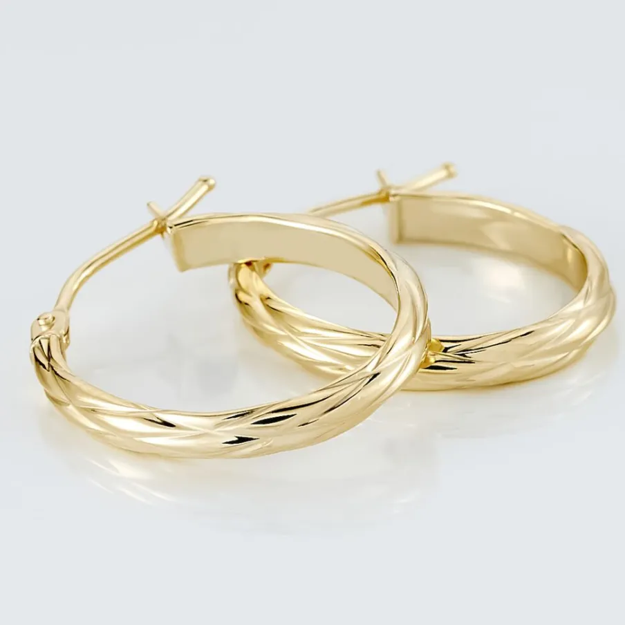 Histoire d'Or Créoles Ananas Or Jaune