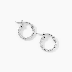 Histoire d'Or Créoles Anastasia Argent Blanc