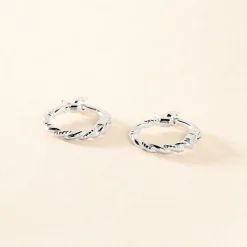 Histoire d'Or Créoles Anastasia Argent Blanc