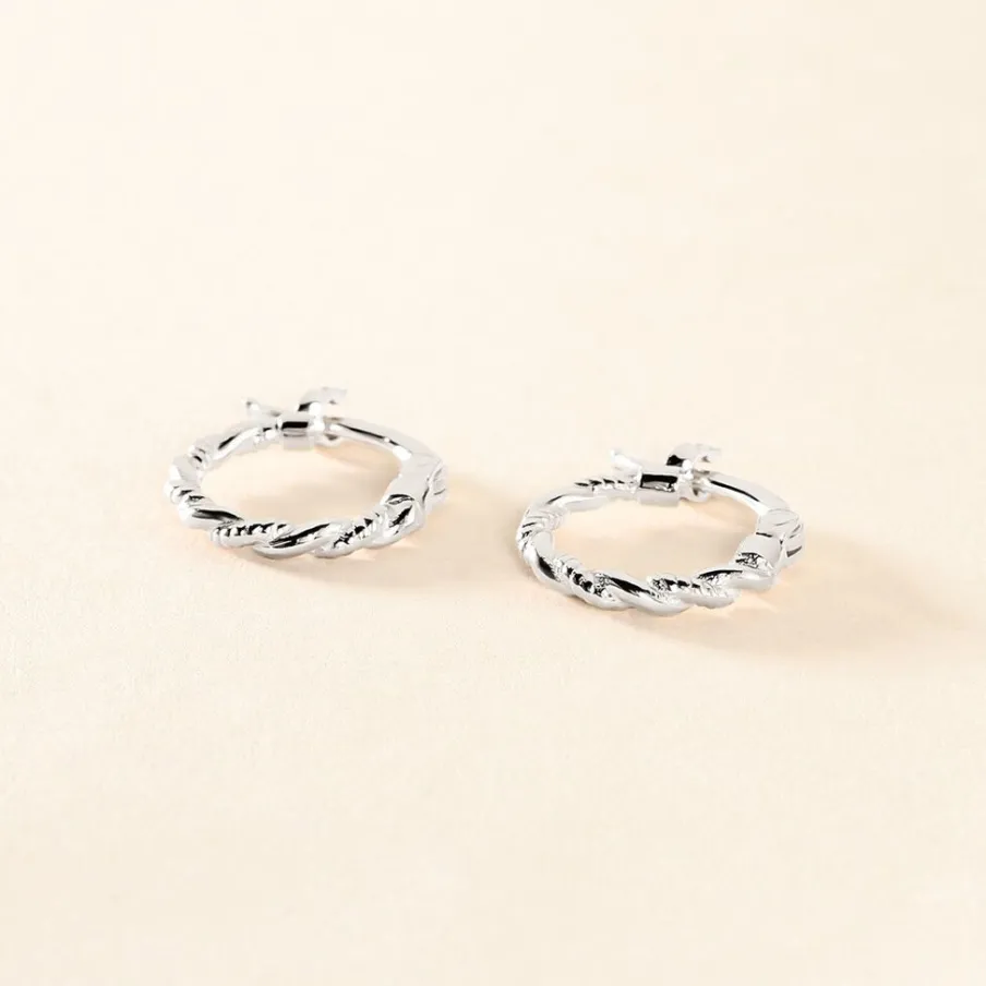 Histoire d'Or Créoles Anastasia Argent Blanc