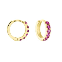 Créoles Andgelina Rondes Or Jaune Oxyde De Zirconium-Histoire d'Or Best