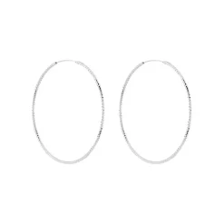 Histoire d'Or Créoles Argent Blanc Agathe