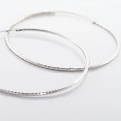 Histoire d'Or Créoles Argent Blanc Agathe