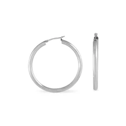 Histoire d'Or Créoles Argent Blanc Anne