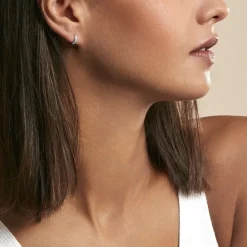 Histoire d'Or Créoles Argent Blanc Rio Saara Oxydes De Zirconium