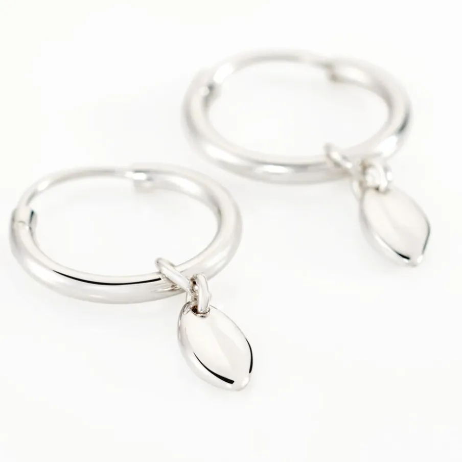 Histoire d'Or Créoles Argent Blanc Shelia