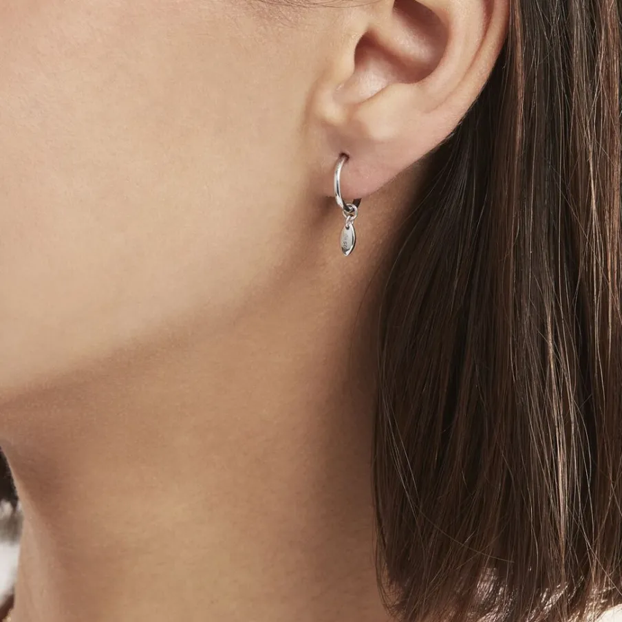 Histoire d'Or Créoles Argent Blanc Shelia