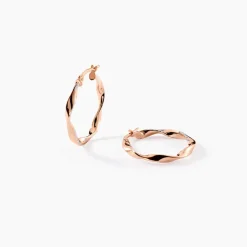 Histoire d'Or Créoles Argent Rose Alieno