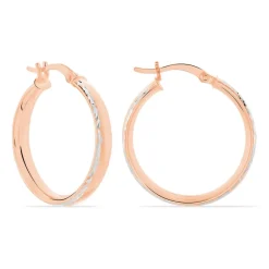 Histoire d'Or Créoles Argent Rose Ava