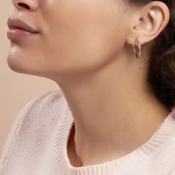 Créoles Argent Rose Olympia-Histoire d'Or New