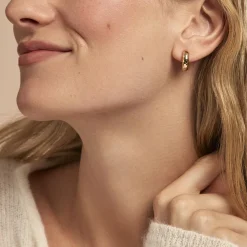 Histoire d'Or Créoles Ariane Plaqué Or Jaune