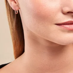 Créoles Aselya Argent Rose Oxyde De Zirconium-Histoire d'Or Online