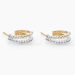 Histoire d'Or Créoles Atallah Or Jaune Strass