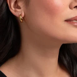 Histoire d'Or Créoles Atika Acier Jaune