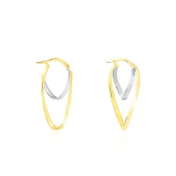 Histoire d'Or Créoles Aubrey Or Bicolore