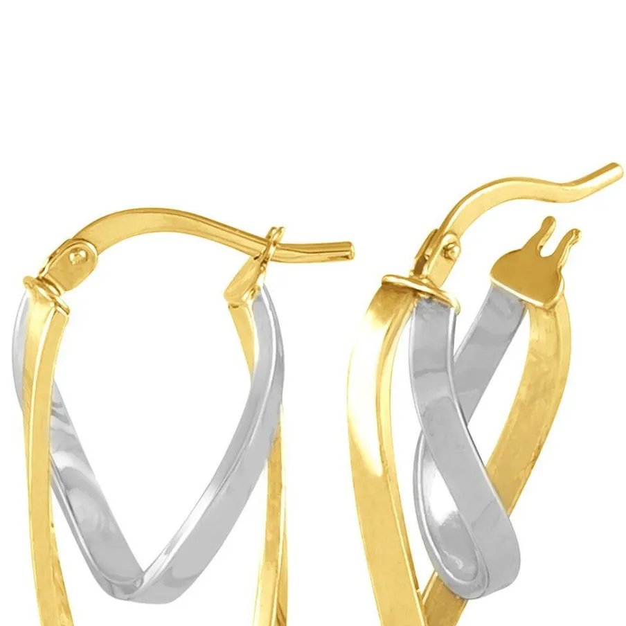 Histoire d'Or Créoles Aubrey Or Bicolore