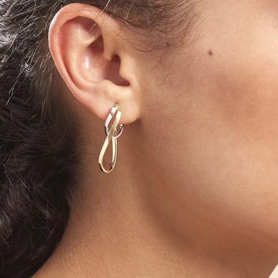 Histoire d'Or Créoles Aubrey Or Bicolore