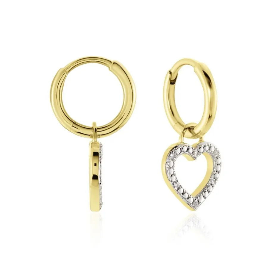 Histoire d'Or Créoles Belitana Or Jaune Diamant