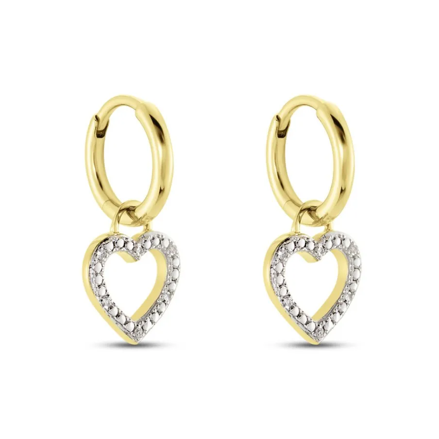 Histoire d'Or Créoles Belitana Or Jaune Diamant