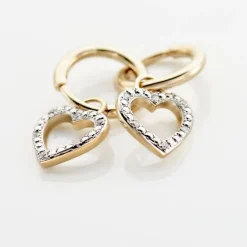 Histoire d'Or Créoles Belitana Or Jaune Diamant